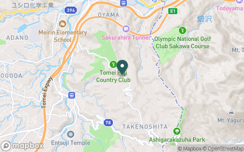 東名富士カントリークラブの地図