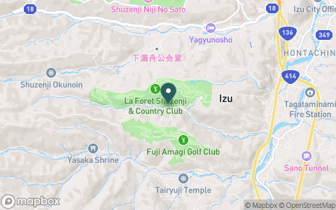 ラフォーレ修善寺＆カントリークラブの地図