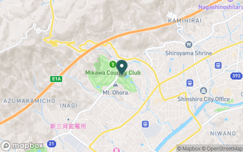 三河カントリークラブの地図