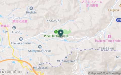 パインフラットゴルフクラブの地図