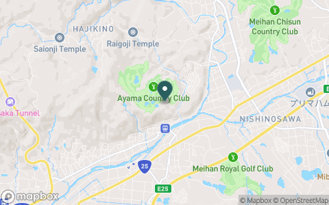 阿山カンツリー倶楽部の地図