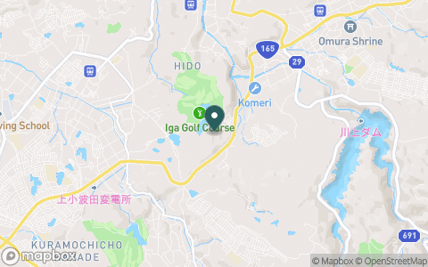 伊賀ゴルフコースの地図