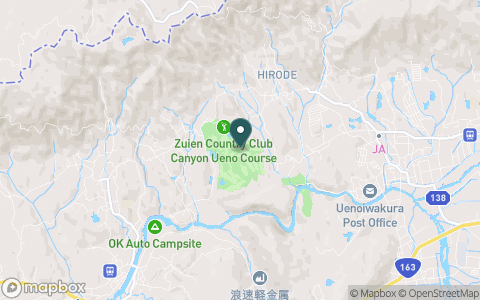 隨縁カントリークラブキャニオン上野コースの地図