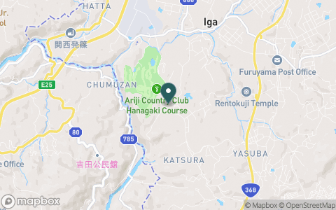 ウイングトワゴルフ倶楽部（旧：アリジカントリークラブ　花垣コース）の地図