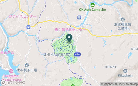 島ヶ原カントリークラブの地図