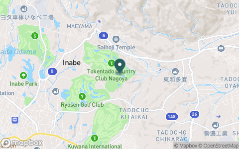 東建多度カントリークラブ・名古屋の地図
