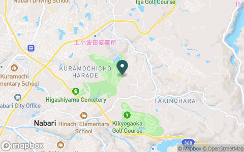 名張カントリークラブの地図