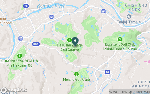 ココパリゾートクラブ　白山ヴィレッジゴルフコースの地図