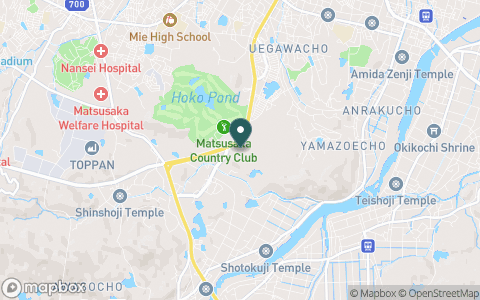 松阪カントリークラブの地図