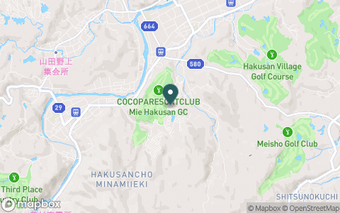 ココパリゾートクラブ　三重白山ゴルフコースの地図