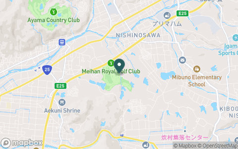 名阪ロイヤルゴルフクラブの地図