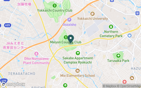 名四カントリークラブの地図