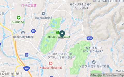 六石ゴルフ倶楽部の地図