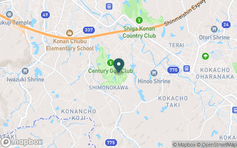 センチュリーゴルフクラブの地図