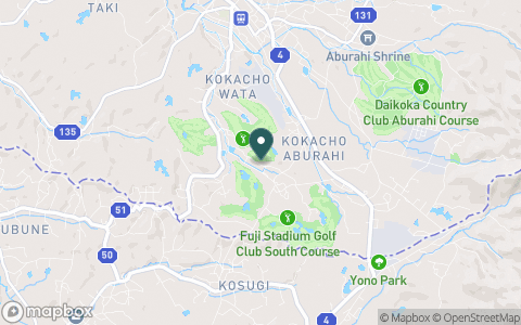 富士スタジアムゴルフ倶楽部　北コースの地図