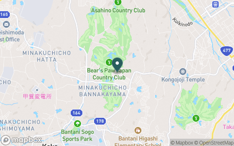 ベアズパウジャパンカントリークラブの地図