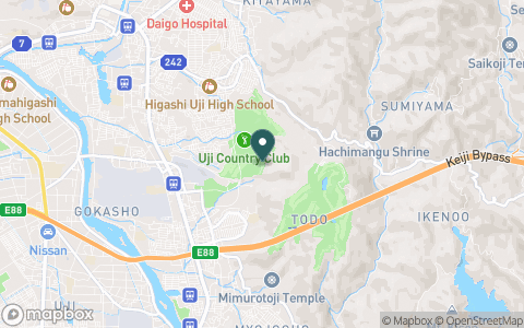 宇治カントリークラブの地図