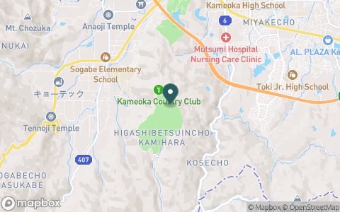 亀岡カントリークラブの地図