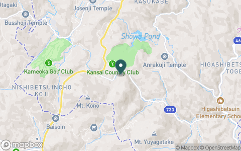 関西カントリークラブの地図