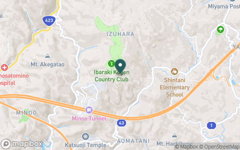 茨木高原カンツリー倶楽部の地図