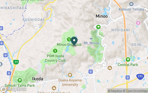 箕面ゴルフ倶楽部の地図