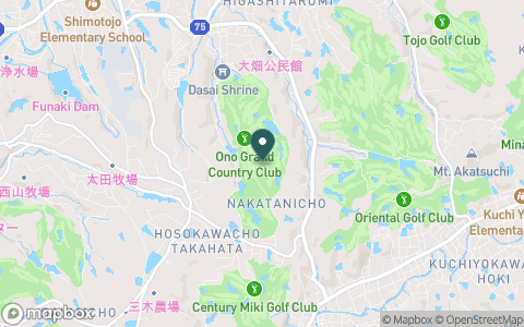 小野グランドカントリークラブの地図