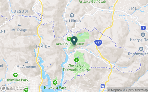 東海カントリー倶楽部の地図