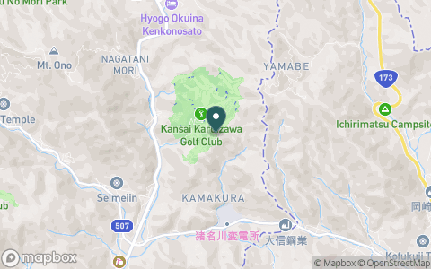 関西軽井沢ゴルフ倶楽部の地図