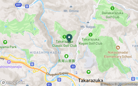 宝塚クラシックゴルフ倶楽部（旧：スポーツニッポンカントリー倶楽部）の地図