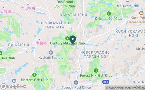センチュリー三木ゴルフ倶楽部の地図