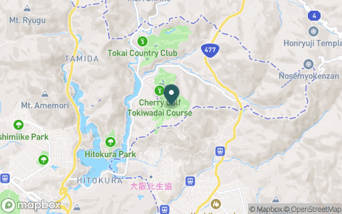 チェリーゴルフときわ台コースの地図