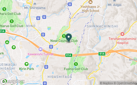 能勢カントリー倶楽部の地図