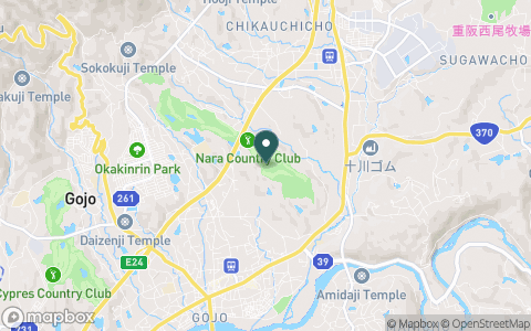 奈良カントリークラブの地図