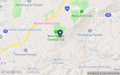 奈良白鳳カンツリークラブの地図