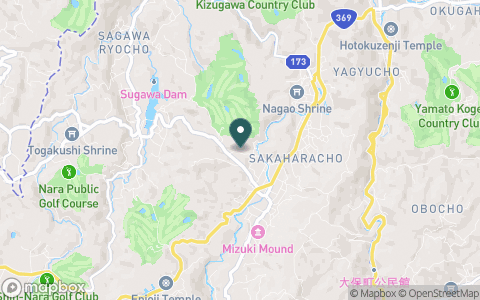 奈良柳生カントリークラブの地図