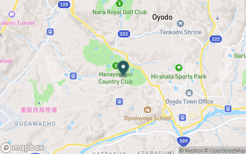 花吉野カンツリー倶楽部の地図