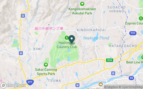 橋本カントリークラブの地図