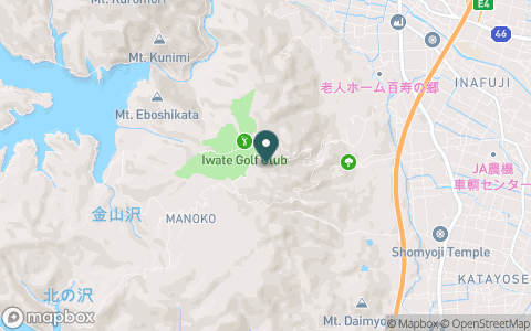 岩手ゴルフ倶楽部の地図