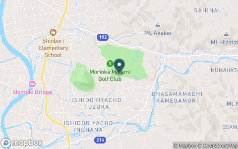 盛岡南ゴルフ倶楽部の地図