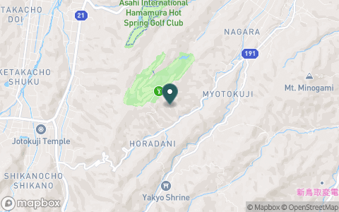 鳥取カントリー倶楽部吉岡温泉コースの地図