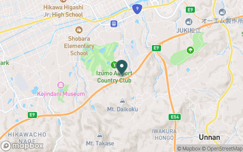 出雲空港カントリー倶楽部の地図