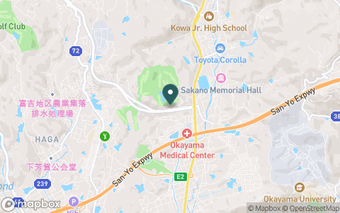 岡山カントリークラブ　桃の郷コースの地図