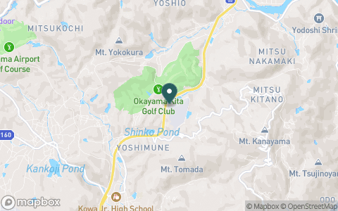 岡山北ゴルフ倶楽部の地図