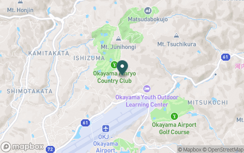 岡山金陵カントリークラブの地図