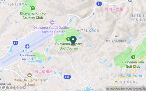 岡山空港ゴルフコースの地図