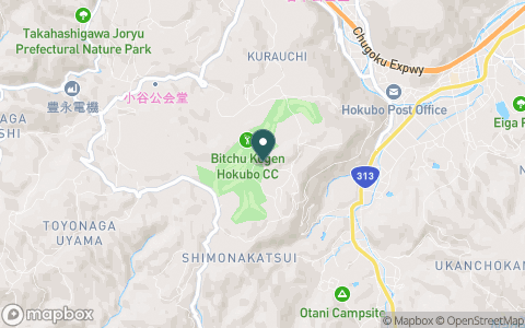 備中高原北房カントリー倶楽部の地図