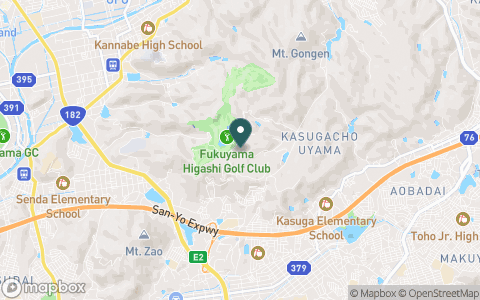 福山東ゴルフクラブの地図