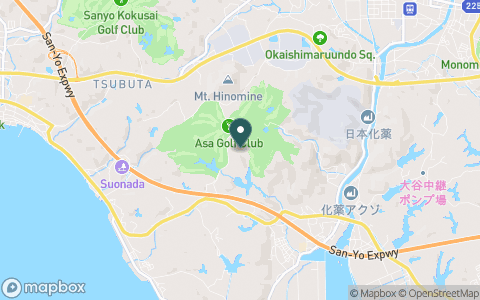 厚狭ゴルフ倶楽部の地図