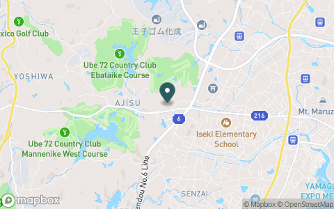 宇部７２カントリークラブ　阿知須コースの地図