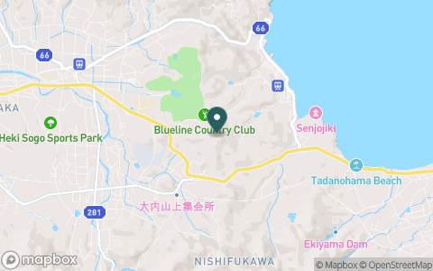 ブルーラインカントリー倶楽部の地図